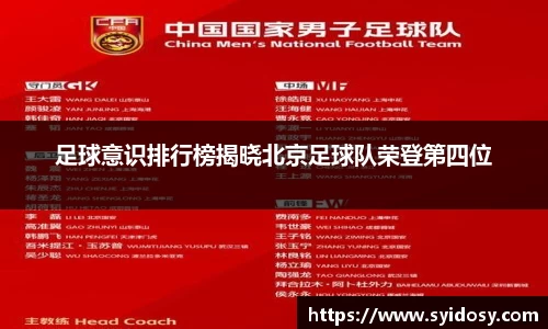 足球意识排行榜揭晓北京足球队荣登第四位